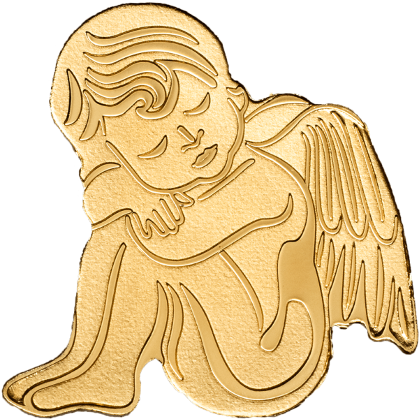 Auksinė moneta „Mano Angelas sargas“ 0,5 g