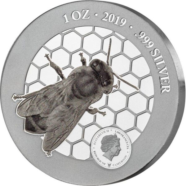 Sidabrinė moneta „Bičių medus – Gamtos malonė“ 1 oz
