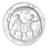 Sidabrinis medalis “Dvyniai” iš serijos “Zodiako ženklai” 16.80 g