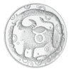 Sidabrinis medalis “Jautis” iš serijos “Zodiako ženklai” 16.80 g