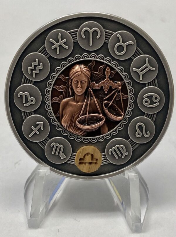 Sidabrinė moneta “Svarstyklių ženklas” 1 oz