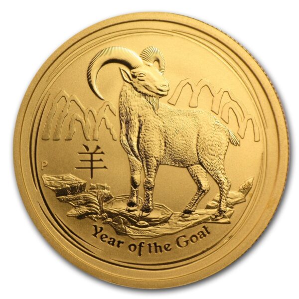 1oz Auksinė moneta Ožio/Ožkos metai (Lunaras II) 2015 Australija
