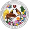 Sidabrinė moneta "Rojaus paukščiai" iš serijos "Meilė yra tauri"