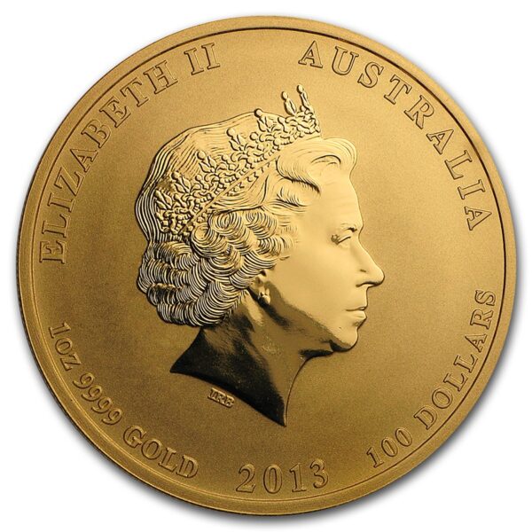 1oz Auksinė moneta Gyvatės metai (Lunaras II) 2013 Australija