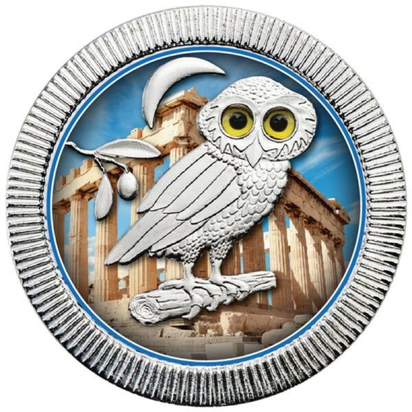 Sidabrinė moneta “Atėnų Pelėda (Panteonas)” 1 oz