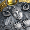 Sidabrinė moneta “Amonas Ra - Dieviški saulės veidai" 3 oz