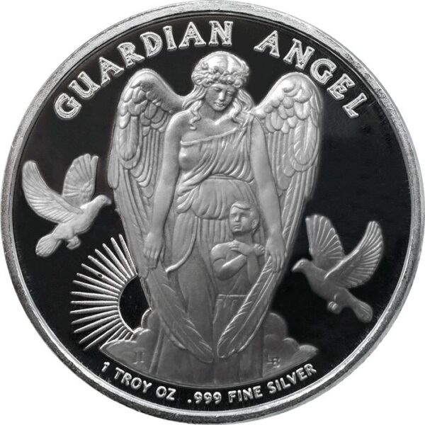 Sidabrinė moneta „Angelas Sargas“ 1 oz