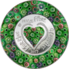 Sidabrinė moneta “Millefiori stiklo menas”