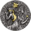 Sidabrinė moneta "Fortūna ir Tichė"