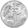 Sidabrinė moneta "Rožė" iš serijos "Gėlių kalba" 1/2 oz