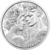Sidabrinė moneta "Rožė (spalvota)" iš serijos "Gėlių kalba" 1/2 oz