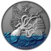 Sidabrinė moneta "Jūrų pabaisa Krakenas" 2oz