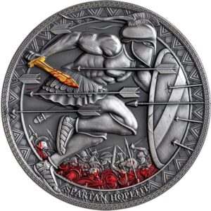 Silver coin "Spartan Hoplite - Legendary Warriors" 1/2 oz
