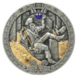 Silver coin "The Treasure of the Aztec" 2 oz