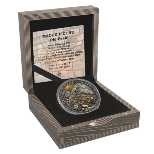 Sidabrinė moneta „MACHU PICCHU (SENOJI VIRŠUKALNĖ)” 2oz