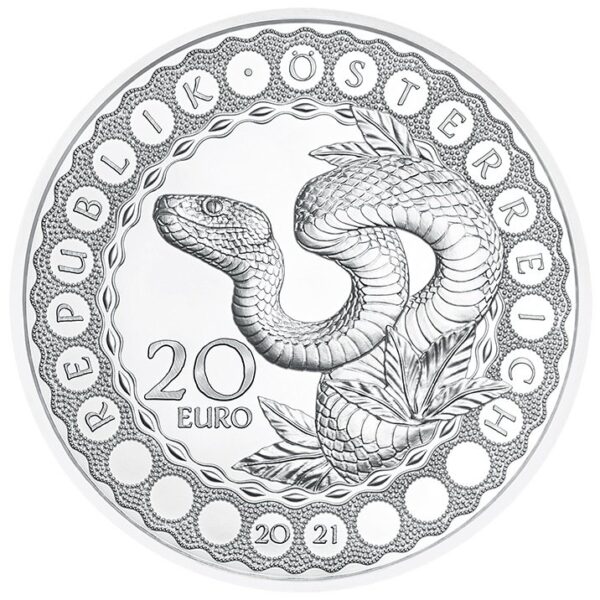 Sidabrinė moneta "Australija - Gyvatė kūrėja" iš serijos " Pasaulio akys"