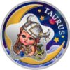 Sidabrinė moneta vaikui „Jaučio ženklas"