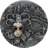 Sidabrinė moneta "Venecijos kaukė" su deimantu 2 oz