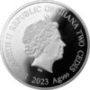Sidabrinė moneta "Triušio metai su kristalu"