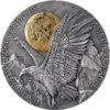 Sidabrinė moneta "Amerikos erelis mėnulio šviesoje" 2 oz