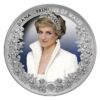 Sidabrinė moneta „Velso princesė Diana“ 1 oz