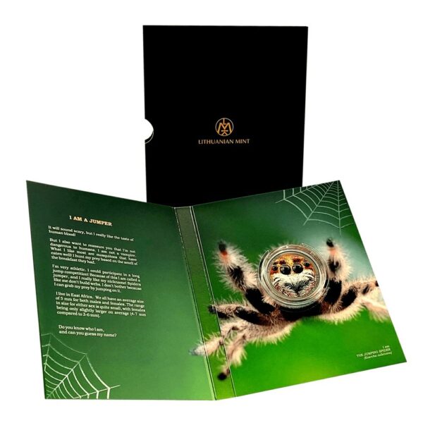 Silver coin "The Jumping Spider"