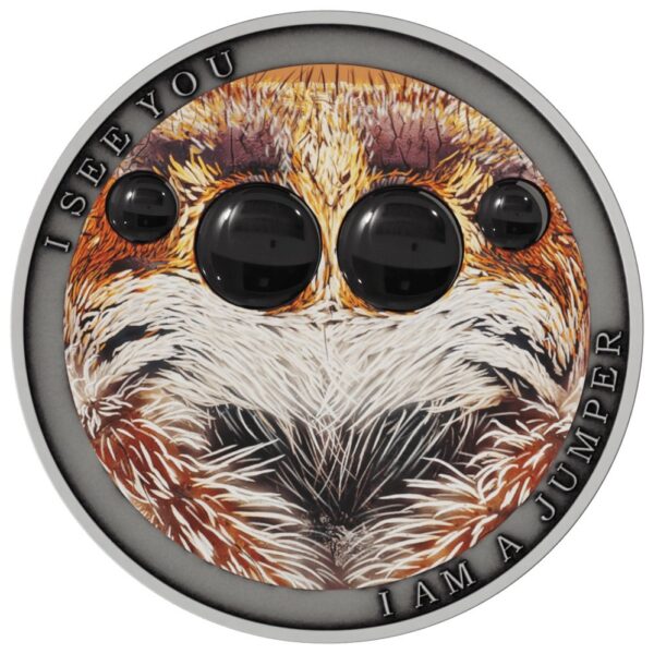 Silver coin "The Jumping Spider"