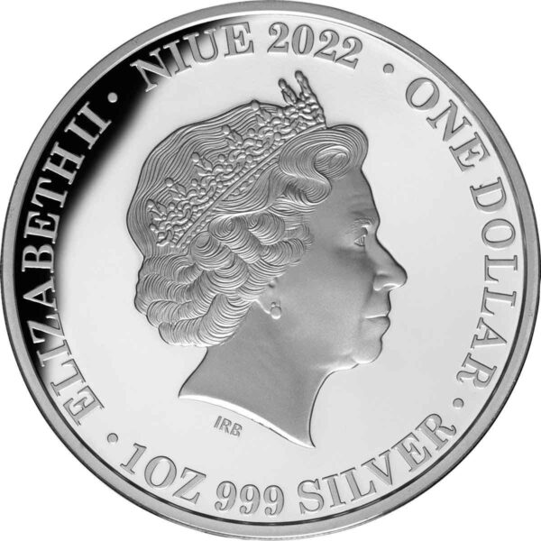 Sidabrinė moneta „Jos Didenybė Karalienė Elžbieta II”