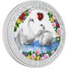 Sidabrinė moneta "Gulbės" iš serijos "Meilė yra tauri"