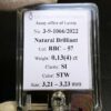 BRILIANTAS, apvalus, spalva STW, švarumas SI, 0,134 ct