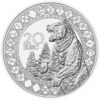 Sidabrinė moneta "Amerika – Lokys” iš serijos ” Pasaulio akys” 22.42 g