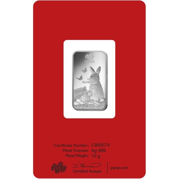 Sidabrinis luitas Triušio/Kiškio metai PAMP 10 g