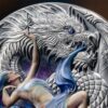 Sidabrinė moneta „Amfipteris ir žvaigždžių sprogimas” iš serijos „Dragonologija”