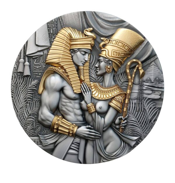 Sidabrinė moneta "Amenchotepas & Nefertitė" 2 oz