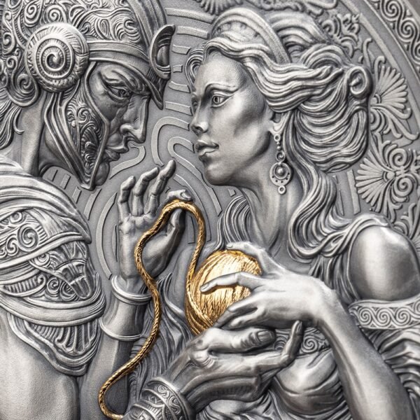 Silver coin "Theseus & Ariadne - The Great Greek Mythology" 2 oz