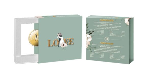 Sidabrinė moneta "Vestuvių moneta 2024" 17.50 g