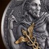 Sidabrinė moneta „Hermis - keliautojų ir prekybos dievas” 3 oz iš serijos „Didžioji graikų mitologija”