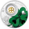 Sidabrinė moneta “Sėkmės moneta – Keturlapis dobilas” 14.14 g