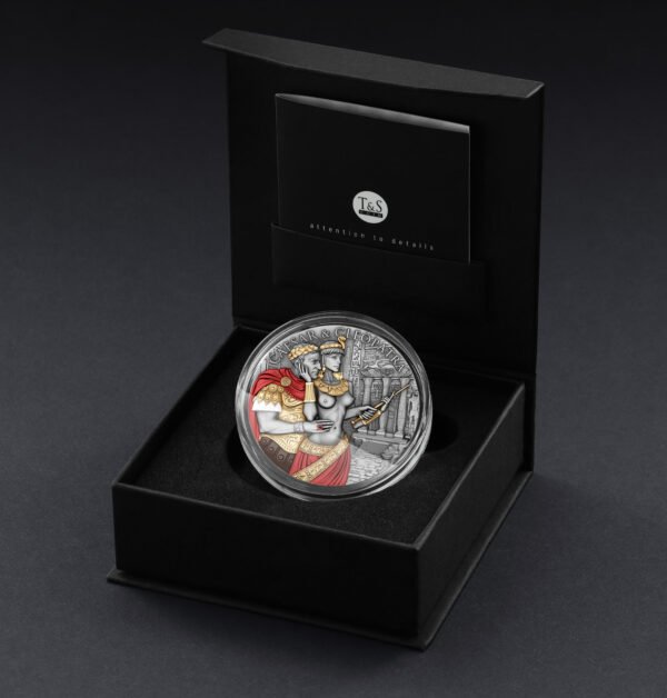 Silver coin "CAESAR & CLEOPATRA" 2 oz