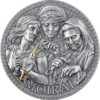 Sidabrinė moneta „Moira – trys likimo deivės” iš serijos „Didžioji graikų mitologija” 1oz