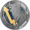 Sidabrinė moneta „Buliaus ir Meškos kova 2025” 1 oz