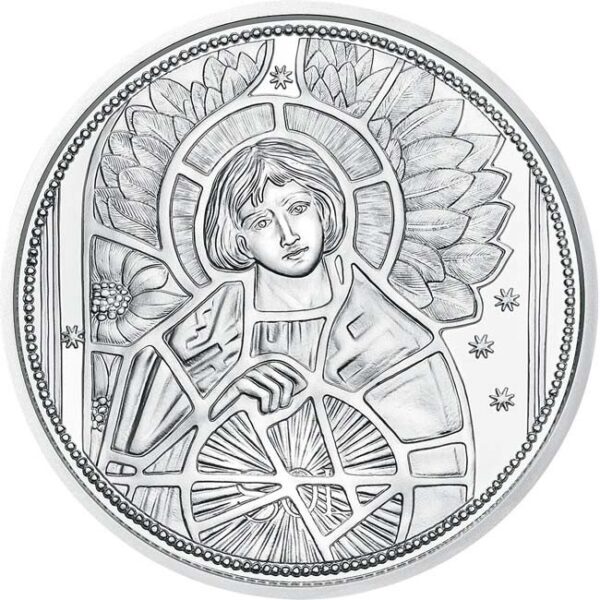 Sidabrinė moneta „Arkangelas Urielis – Šviesos Angelas” 1/2 oz