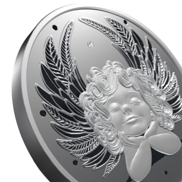 Sidabrinė moneta "Angeliukas" (su deimantuku) 1 oz