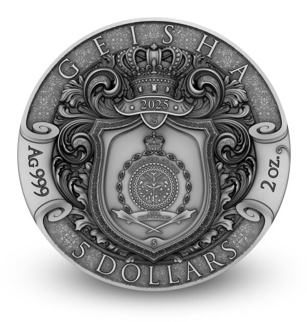 Sidabrinė moneta Geiša 2 oz