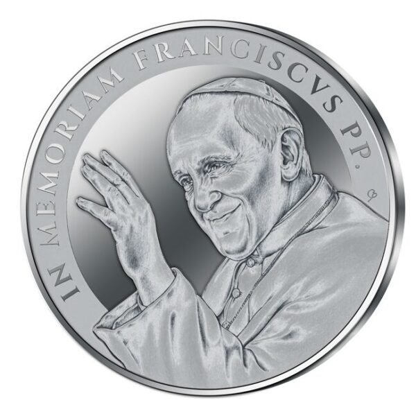 Sidabrinė moneta "Popiežius Pranciškus" 1 oz