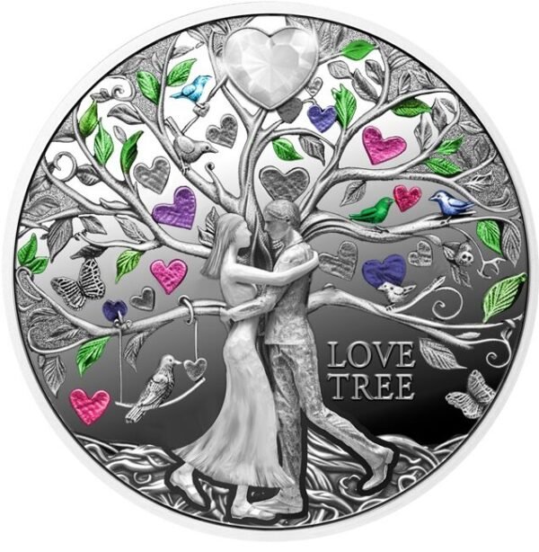 Sidabrinė moneta „Meilės medis II, 2025” 17,50 g