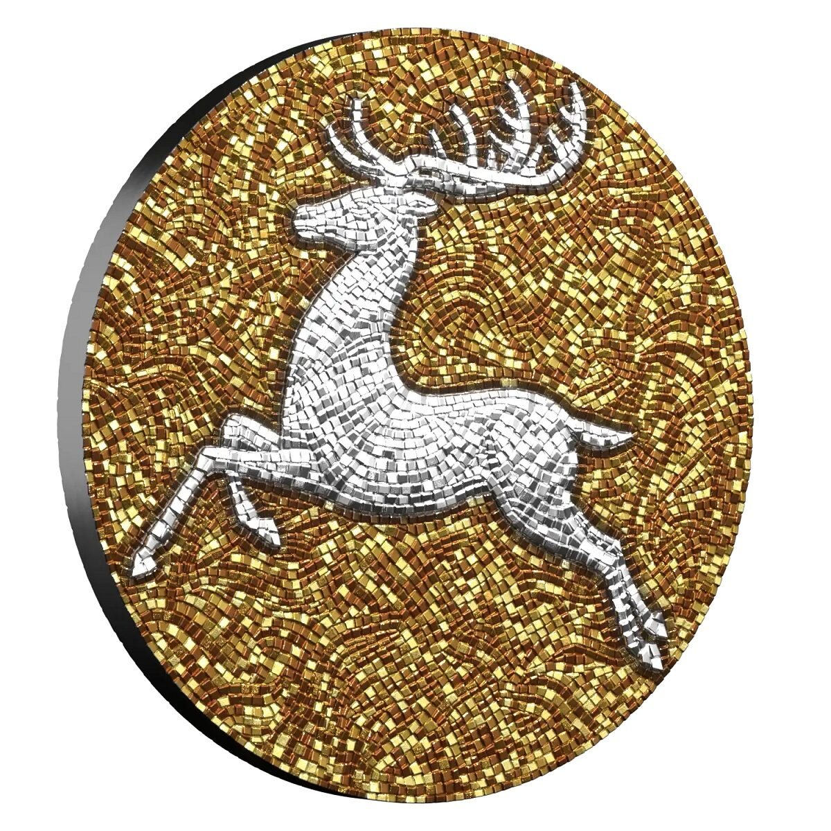 Sidabrinė moneta Spindintis Elnias, 62,20 g