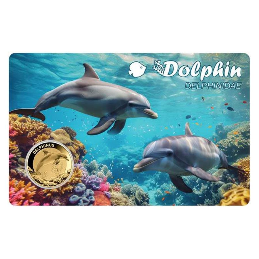 Auksinė moneta Delfinas, 1/1000 oz