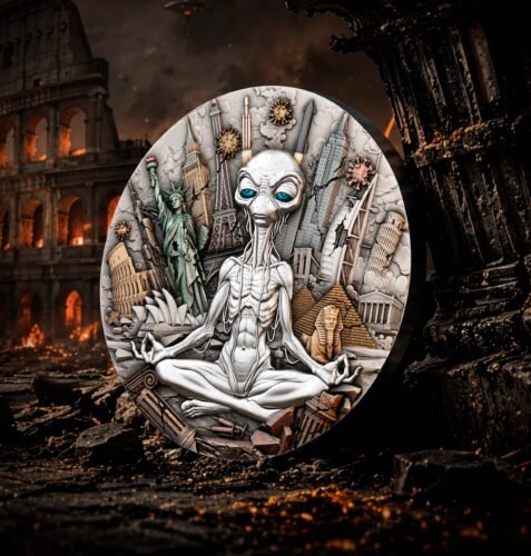 Sidabrinė moneta Tamsiausia valanda, 2 oz