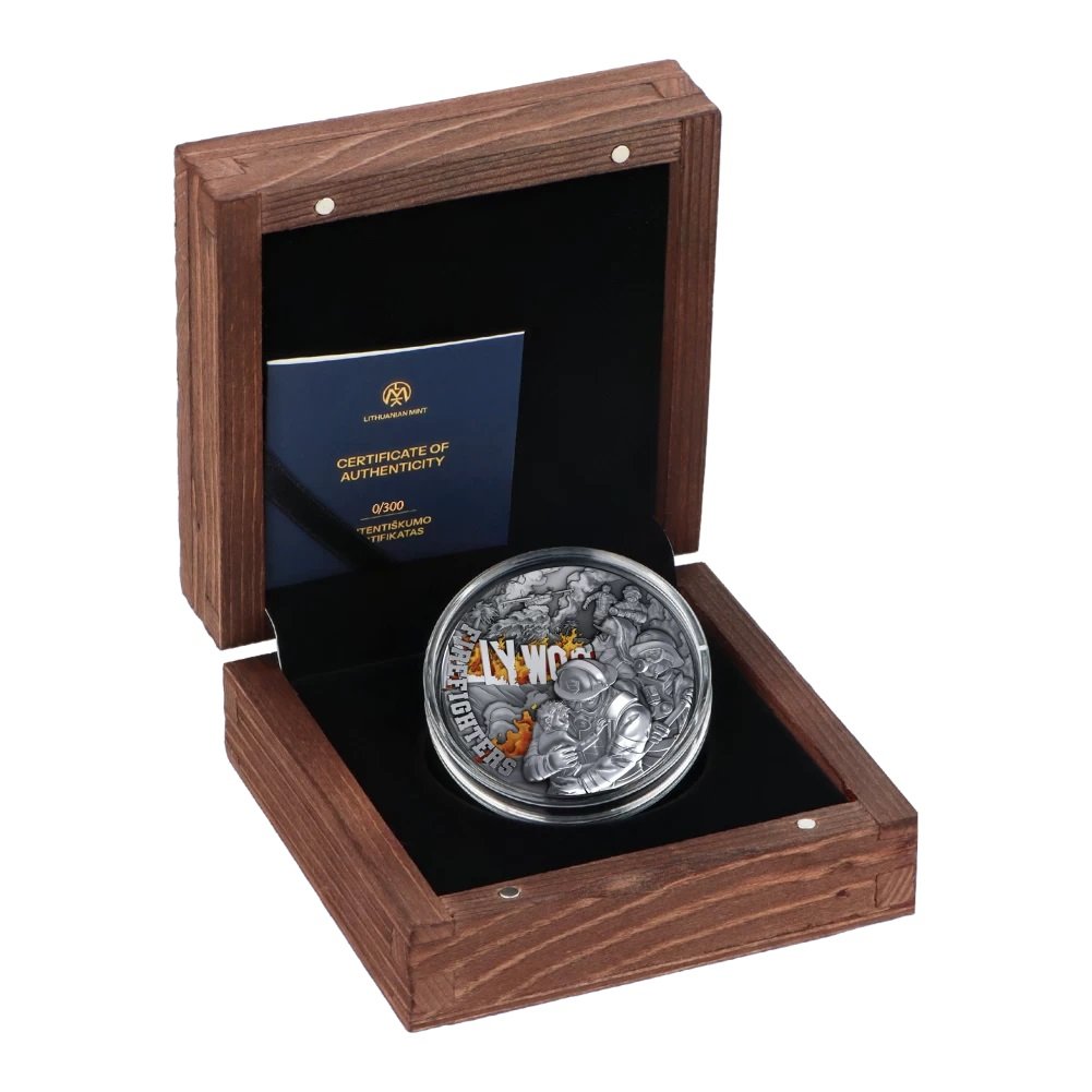 Silver coin Firefighters, 2 oz